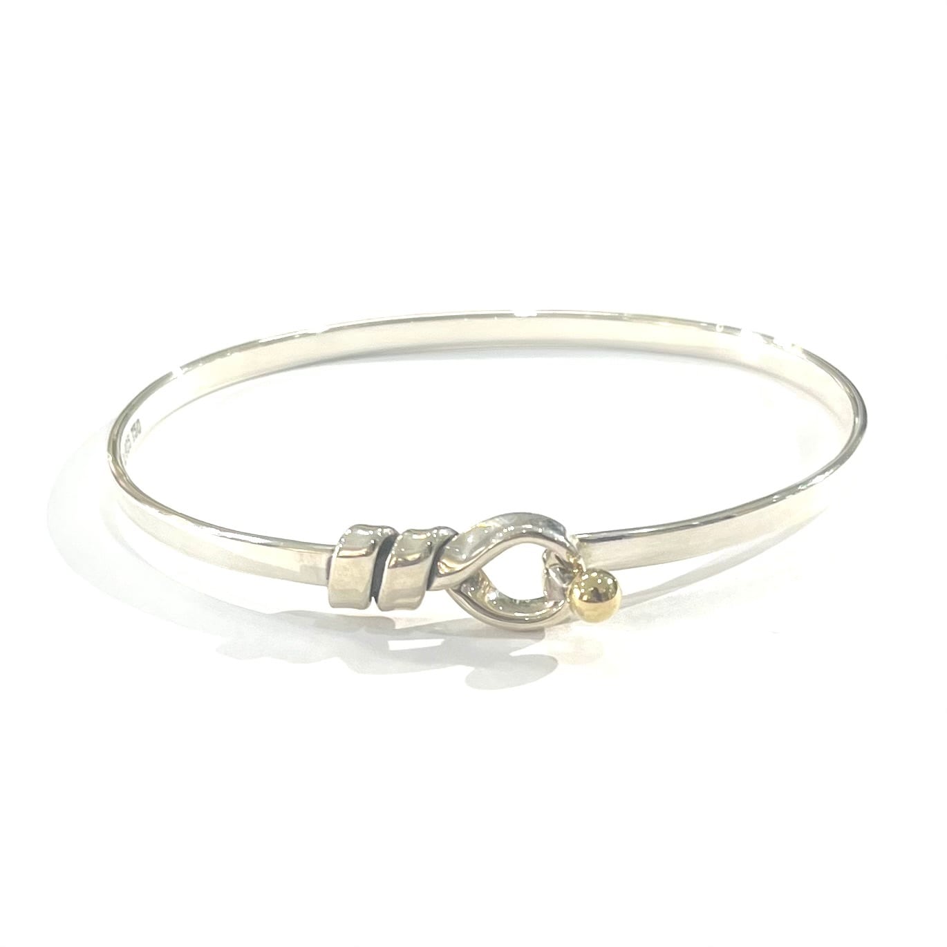TIFFANY&CO.】2507 ティファニーsilver× 18k オープンフックフラット