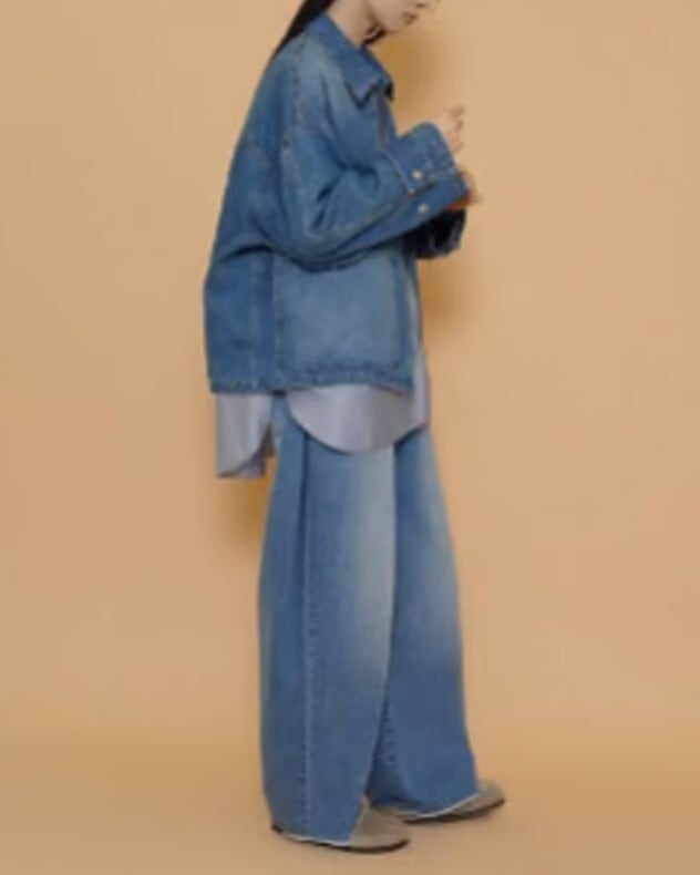 CYAN TOKYO | ストライプヘンリーリブブラウス | F・O・B STORE