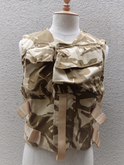 UK Military BODY ARMOUR VEST Cover DPM CAMOFLAGE Desert Pattern／イギリス軍 ボディーアーマーベストカバー DPMデザートカモ