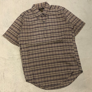 1960s ESSLEY 3点留 P/O S/S CHECK SHIRT
