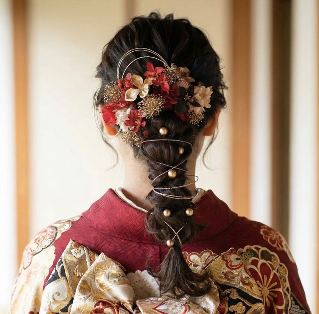 姫神ominaeshi  　　 袴　卒業　振袖　　成人式　卒業式　袴　ウェディング　ヘッドドレス　ヘアパーツ