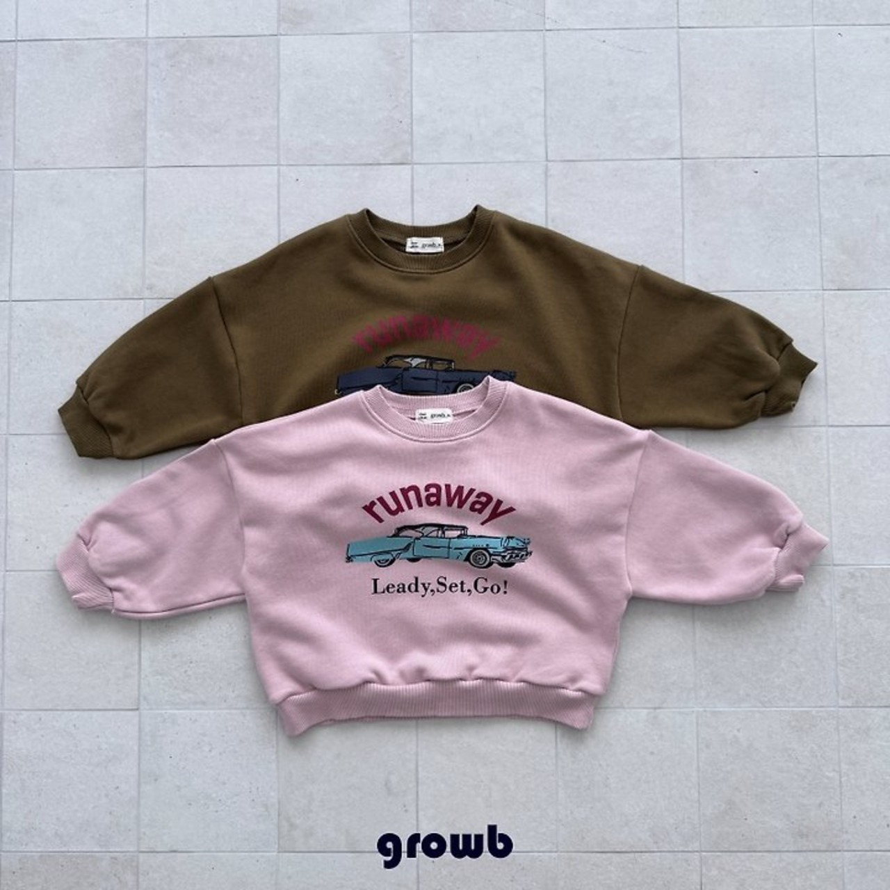 韓国子供服 / growb / ルート スウェット / 秋服 *XS~JM*