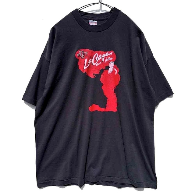 【La Cage aux Folles - Made In USA】Vintage Broadway Musical Promotion T-Shirt【1990s-】Vintage Print T-Shirt