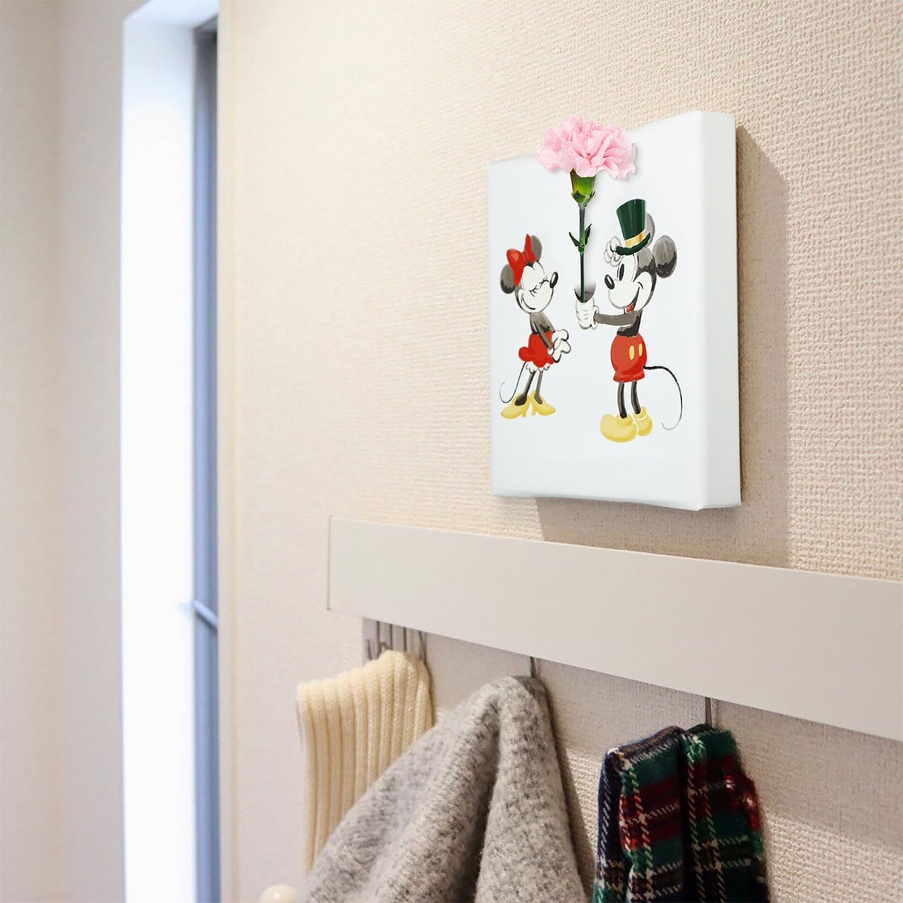 ディズニー アートパネル ミッキー ミニー カラー 一輪挿し IKE-DSNY