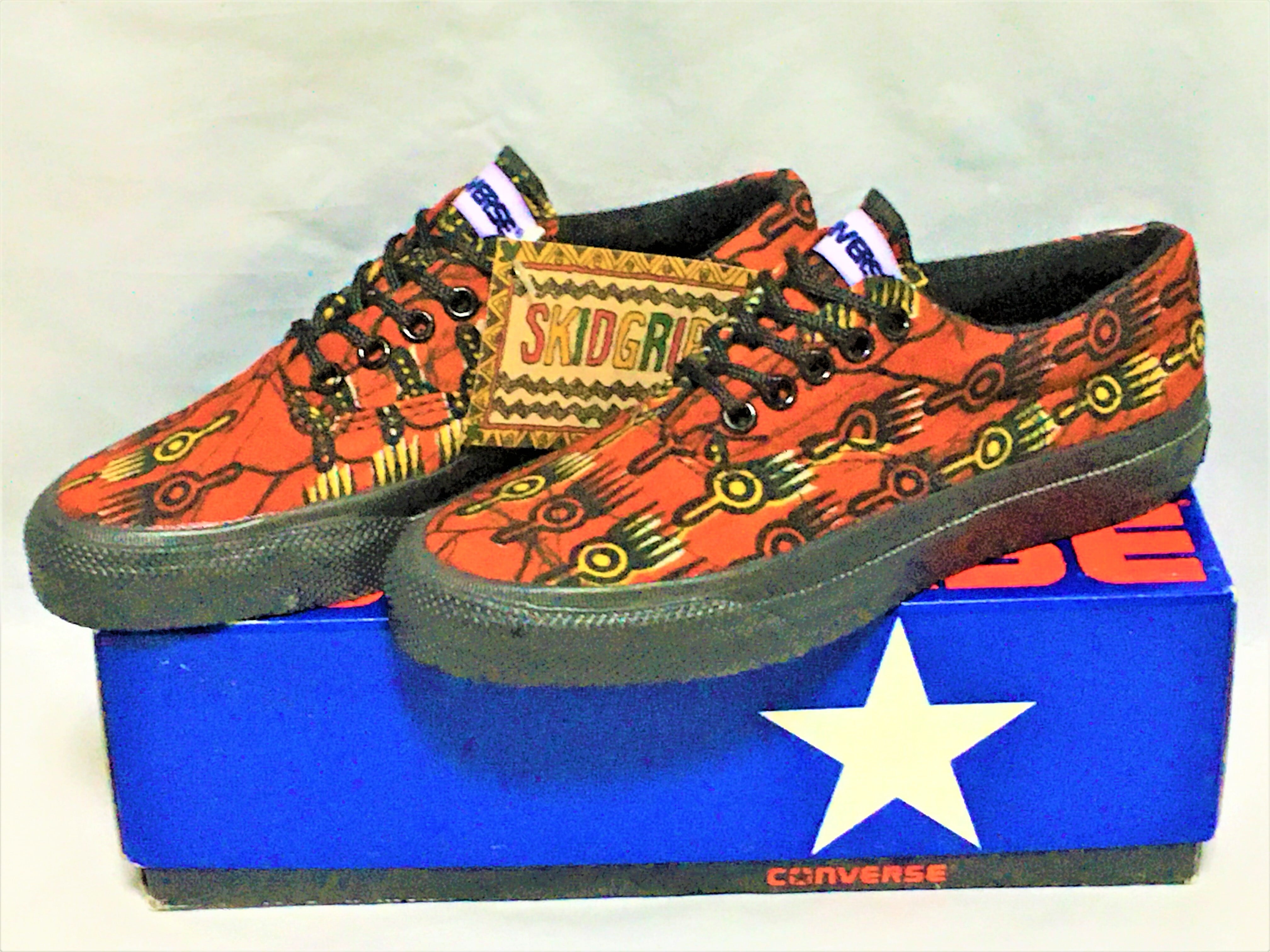 CONVERSE(コンバース) SKIDGRIP (スキッドグリップ)アフリカン 赤 USA 90s⓫ | freestars powered by BASE
