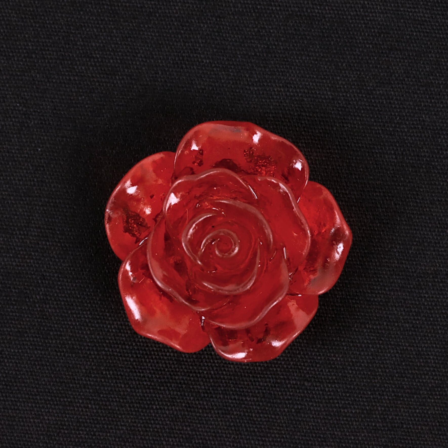 薔薇 クリア フレーク入り 樹脂 02000233 ハンドメイド 装飾 飾り