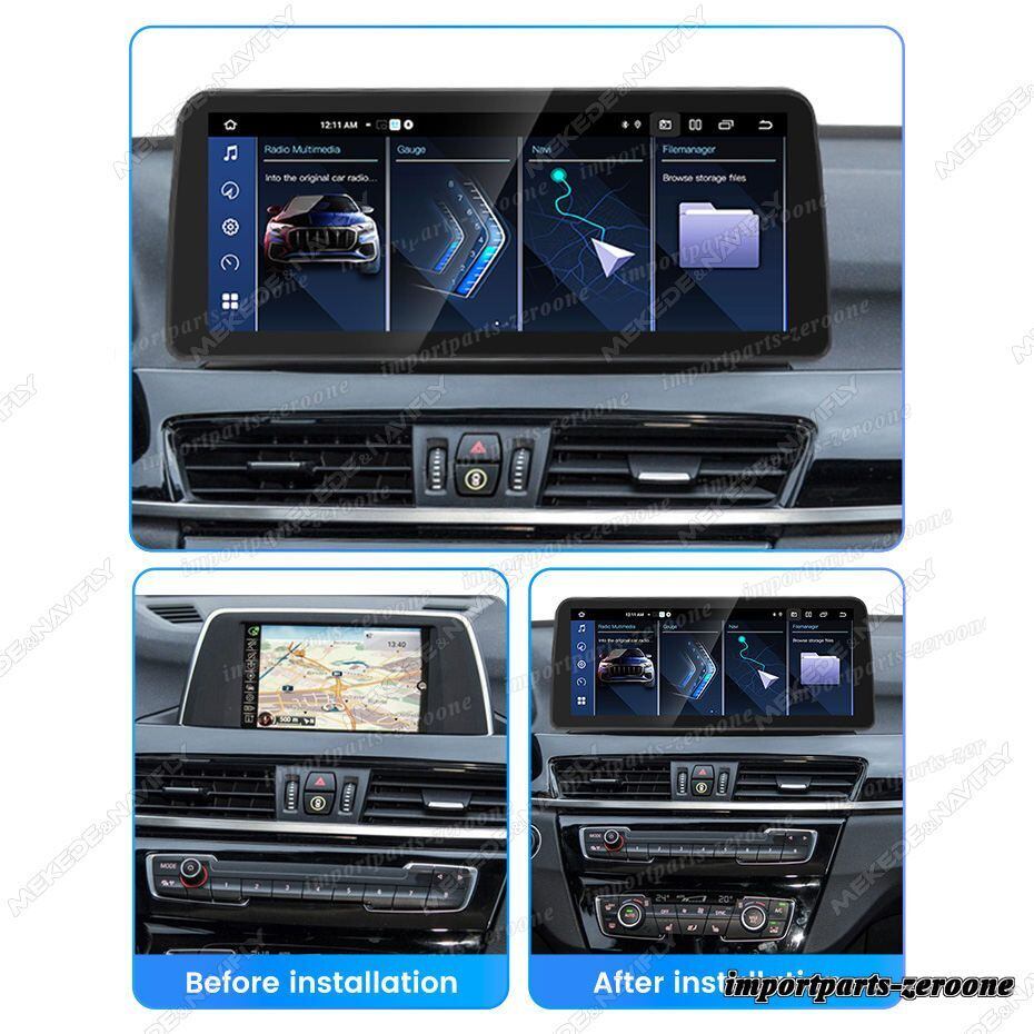 bmw X1 F48 EVO アンドロイドナビ 12.3インチ 2+64G -RA-1090