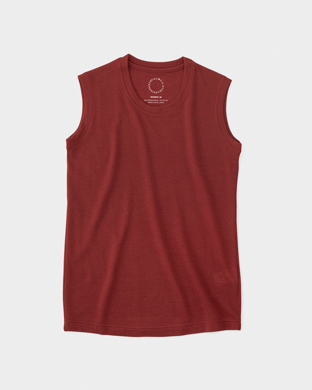 山と道 / DF Mesh Merino Sleeveless - Women #Brick Red