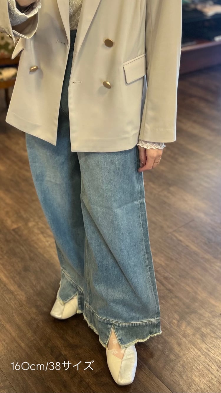 CYAN TOKYO スリットヘムビンテージバギーパンツ No.510345