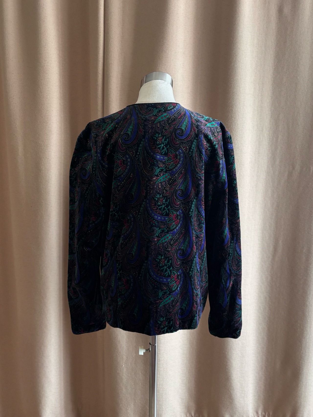 MADE IN CANADA paisley velour jacket-5045-10