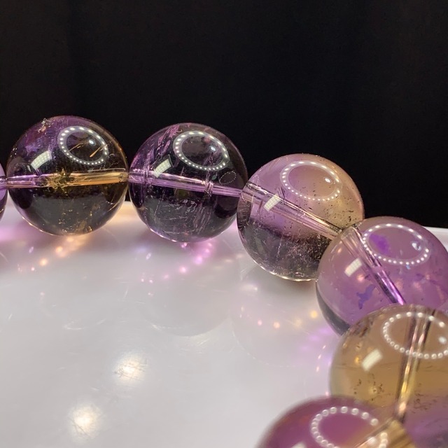 f39極上★大玉！ボリビア産・アメトリンブレスレット