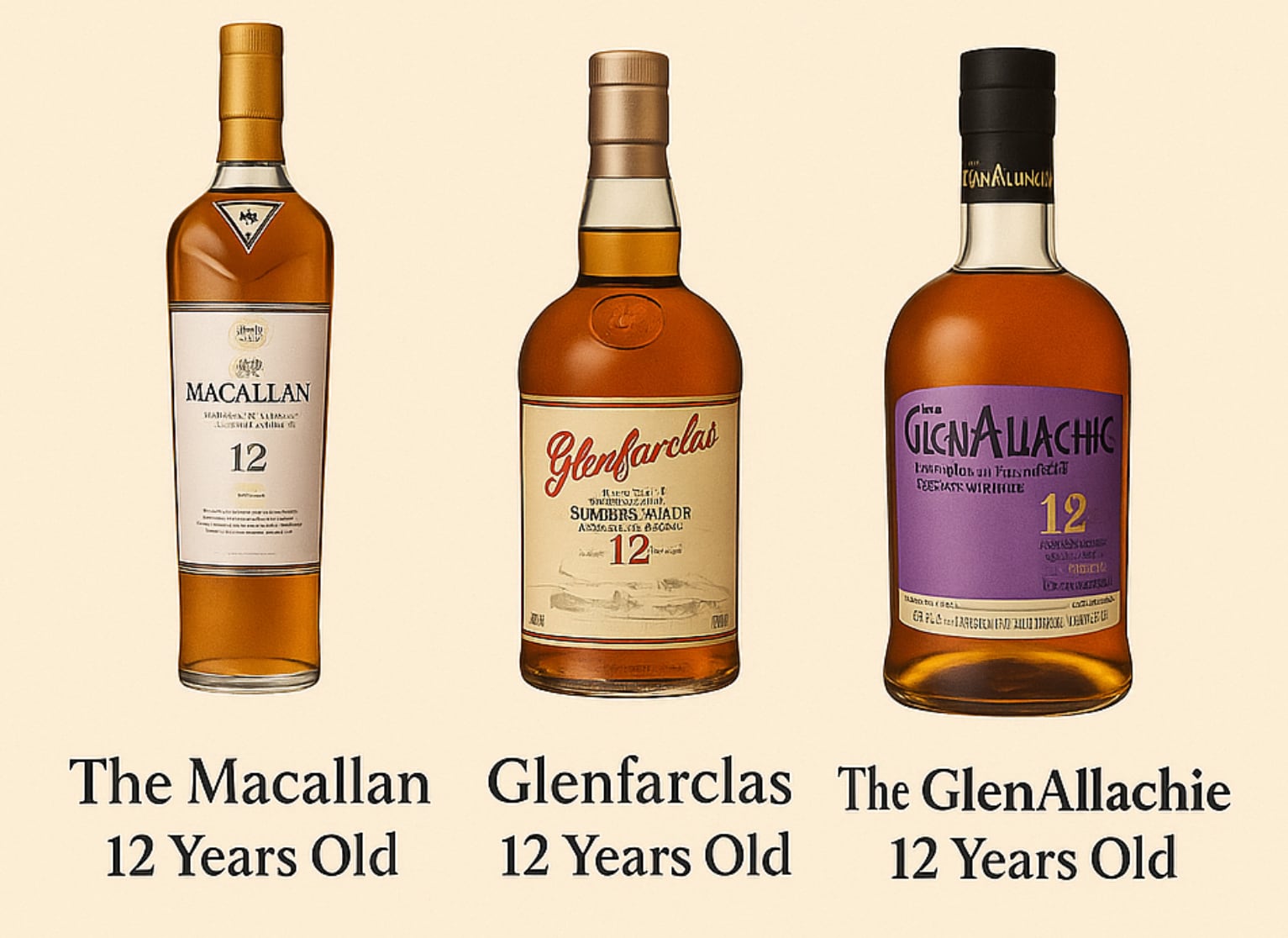 ウィスキーフライト50ml3本セット（マッカラン・グレンアラヒー・グレンファークラス）