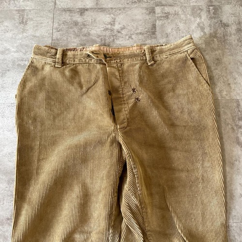 40s Mont St Michel コーデュロイ ブラウン パンツ W35 詳細写真4
