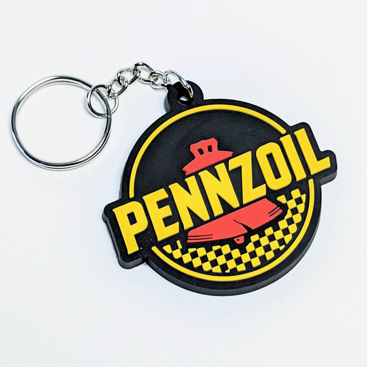 送料無料！ ★ラバーキーホルダー★【 PENNZOIL (ペンゾイル) 】ペンズオイル/ ツール 企業系〚アメリカン雑貨 アメトイ〛