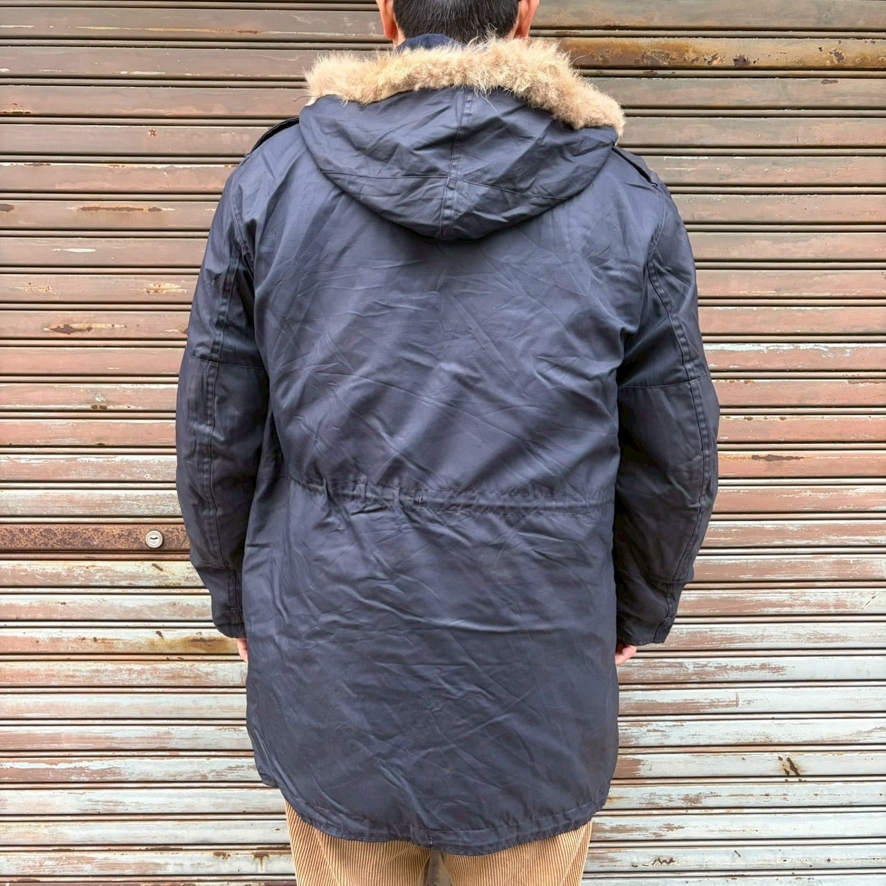 希少 70s カナダ軍 実物 フィールドパーカー ネイビー モッズコート L