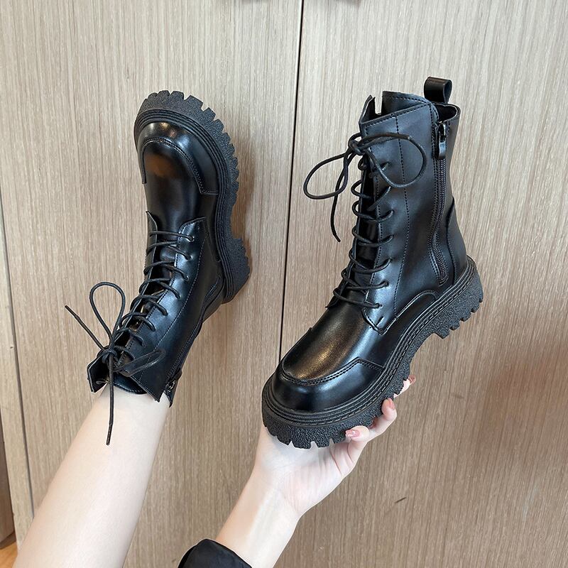 ブーツスプリングオータムスタイルショート 靴 シューズ 春物 秋物 ラウンドトー 部族の婦人靴71113505624