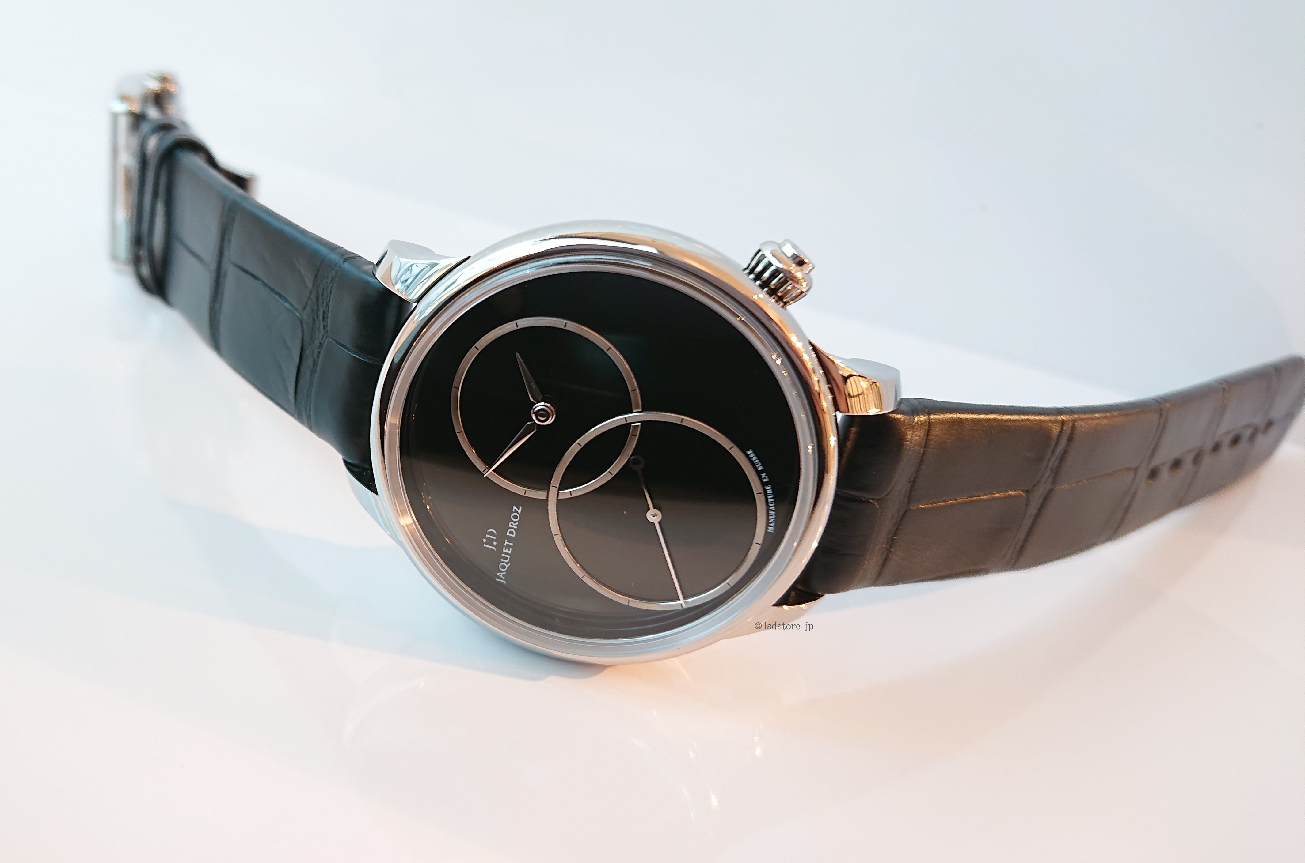 【JAQUET DROZ ジャケ・ドロー】GRANDE SECONDE OFF-CENTERED 39mm ONYX　グラン・セコンド オフセンター オニキス／国内正規品 腕時計