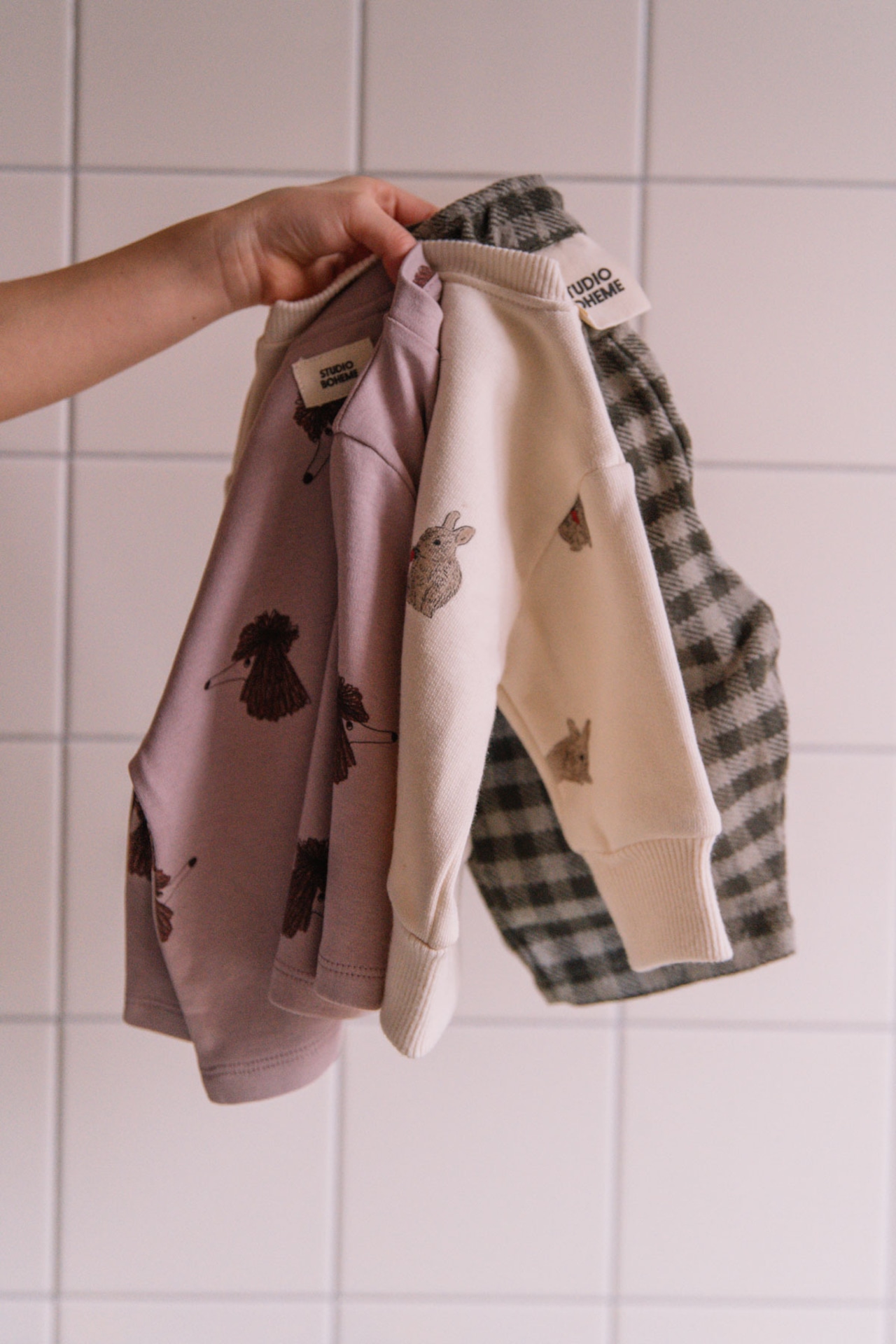 STUDIO BOHEME ESSENTIEL T-SHIRT(3-8y) - MAUVE / DOG SOEUR