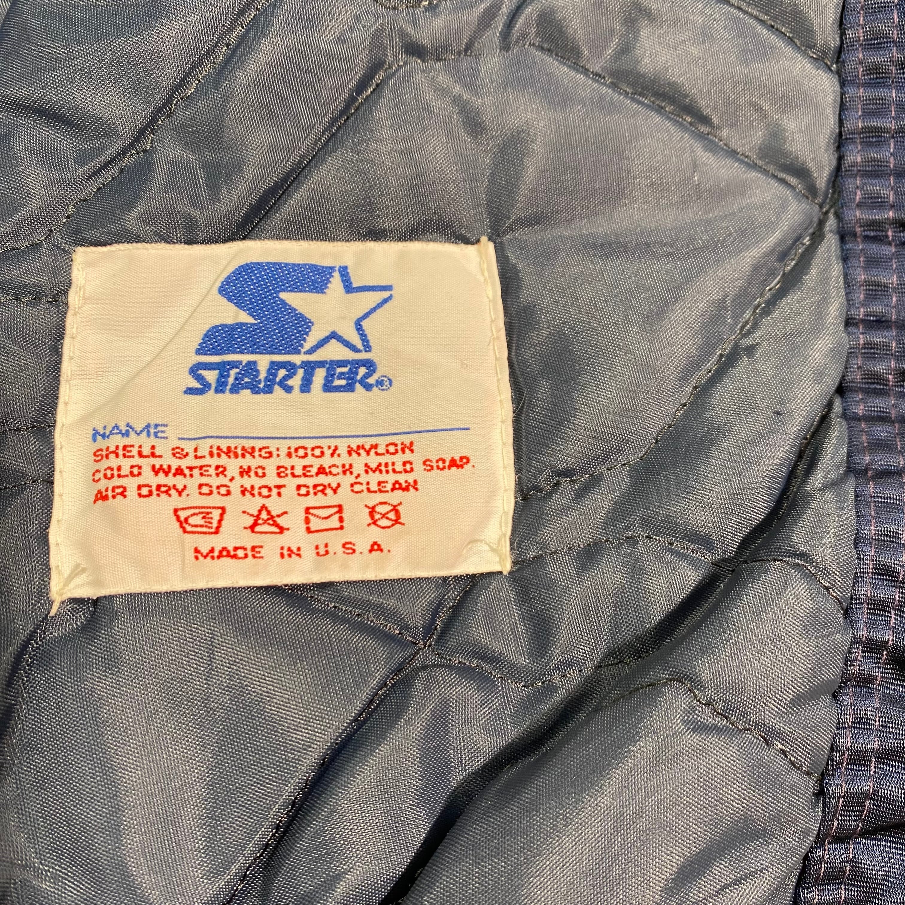 VINTAGE 90S STARTER MLB NEW YORK YANKEES NYLON STADIUM JACKET L