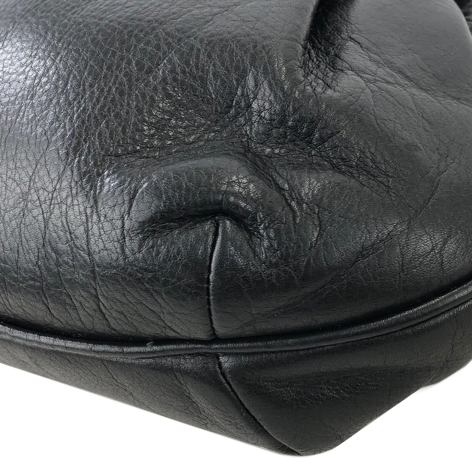 CELINE ショルダーバッグ クラッチバッグ ブラック レザー CELINE セリーヌ ブランドロゴ レザー クラッチバッグ ショルダー