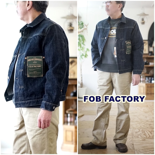FOB FACTORY エフオービーファクトリー F2460 大戦モデルGジャン デニムジャケット デニムブラウス