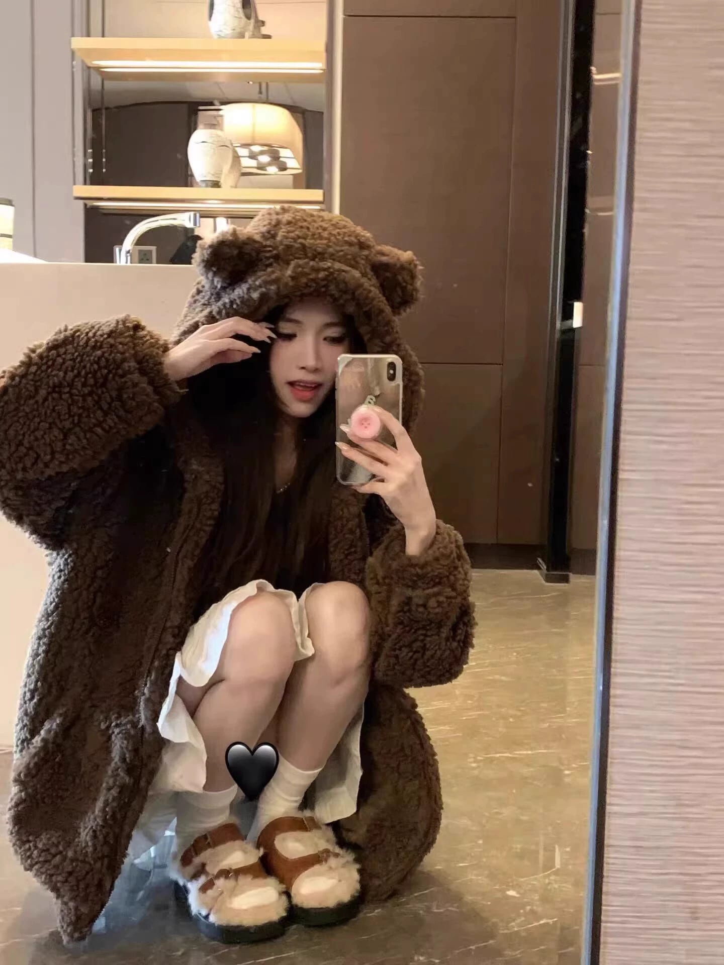 レッキス！お洒落なラビットファーコート新品