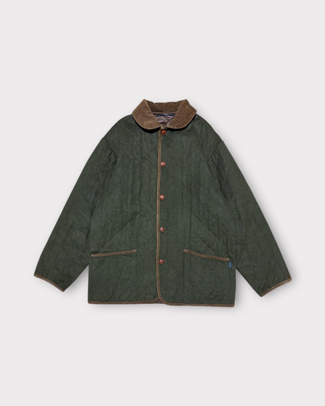【Used】“FERREA” Quilted Corduroy Collar Jacket
