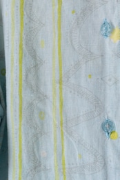 Marimekko "Prenikka" twinkle blue linen shirt