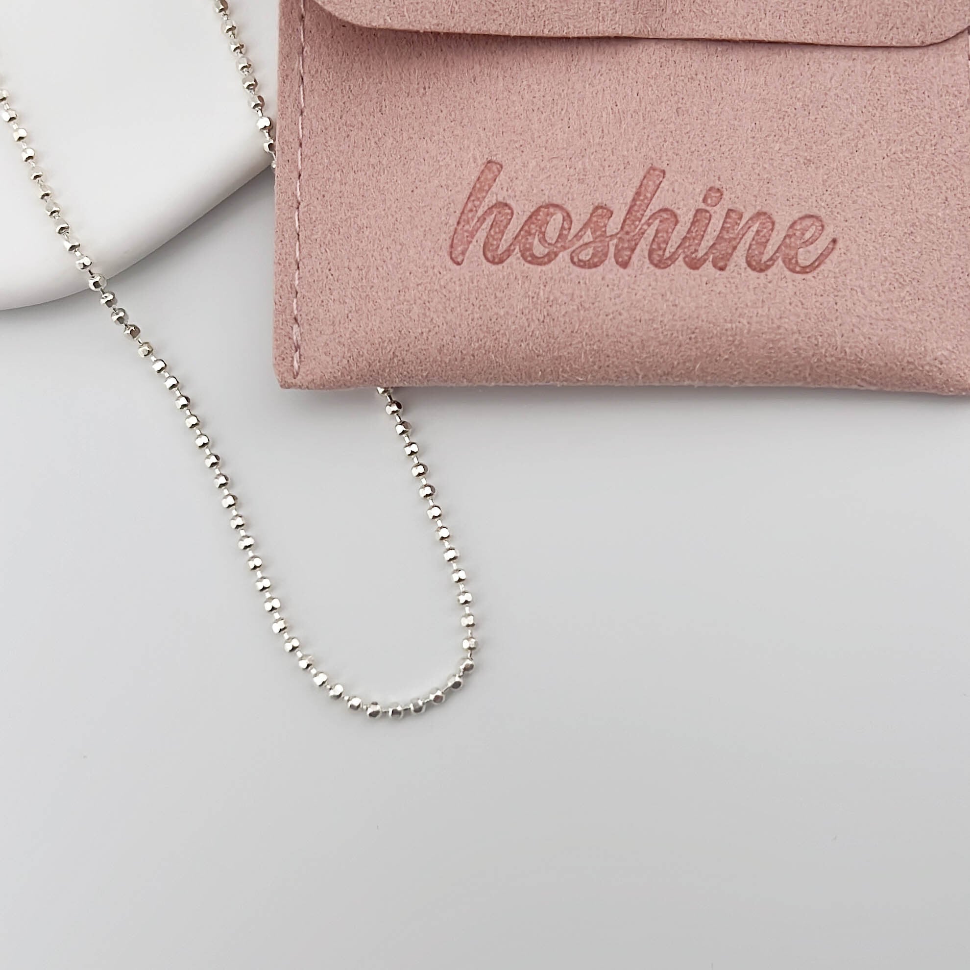 Silver925純銀のビーズデザインネックレス