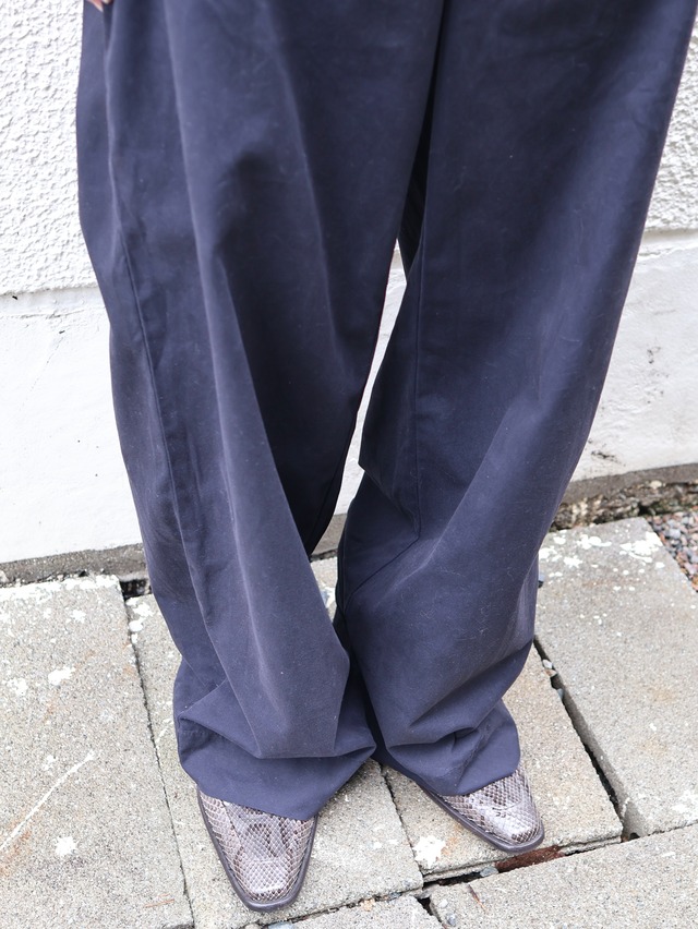 belted wide slacks