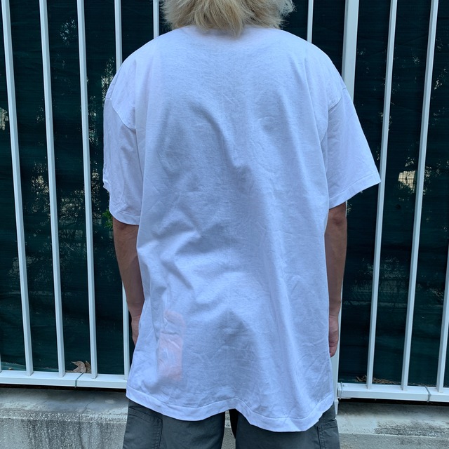 80s Newport ニューポート タバコ銘柄 プリントTシャツ 白 XL