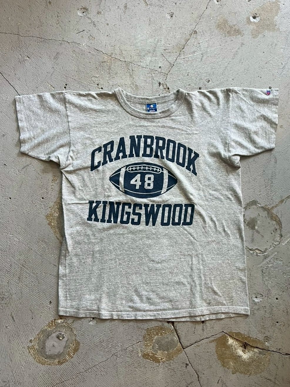 90sチャンピオン　染込みtシャツ VINTAGE 90's CHAMPION 染み込みプリントT-SHIRT MADE IN USA