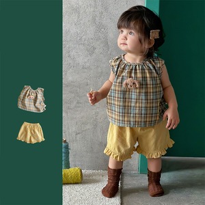 【BABY&KID】レトロチェックセットアップ