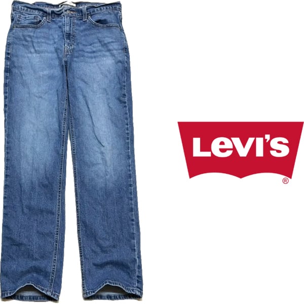 LEVI’S 90s USA製 570ストレートデニム アメカジ ストリート 1点物◇リーバイスSIGNATUREデニムパンツ/ストレッチジーンズ古着33