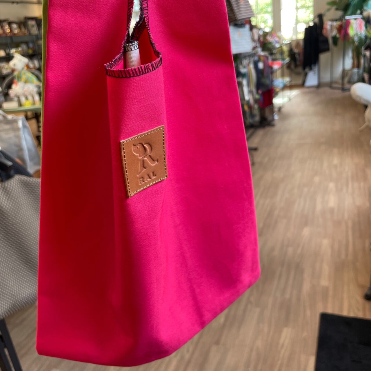 RALオリジナルバッグ ストライプ×ピンク