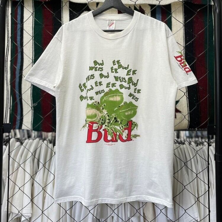 90s jeysse lopez 着用 バドワイザー Tシャツ カエル Lサイズ