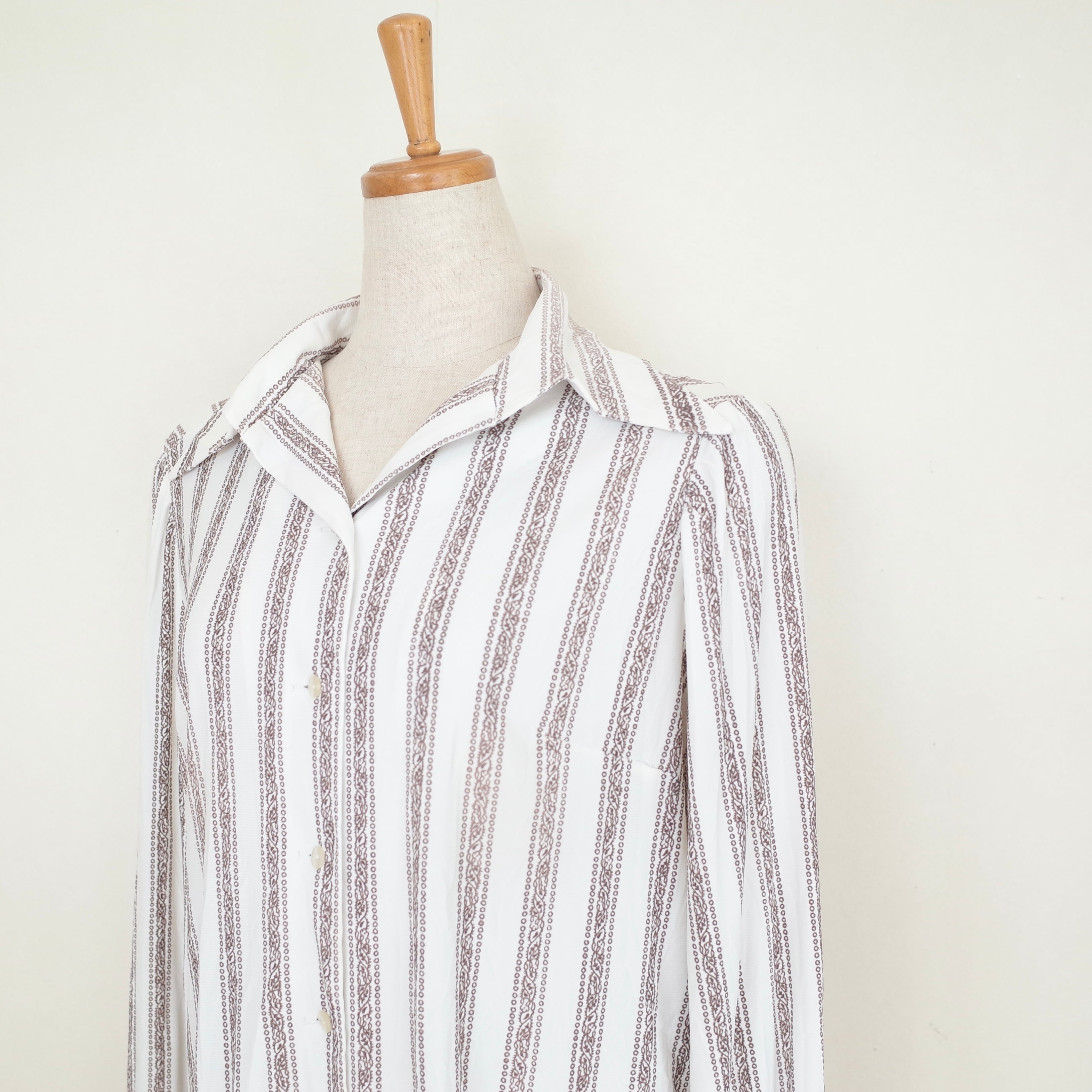 Polyester open collar shirt