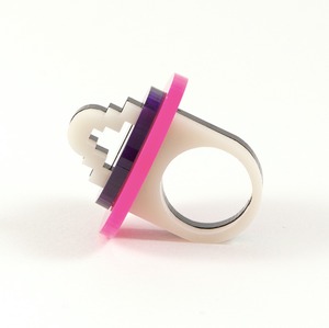 Mystic Forms Geometric Perspex Statement Ring リング Yay Design Household Goods