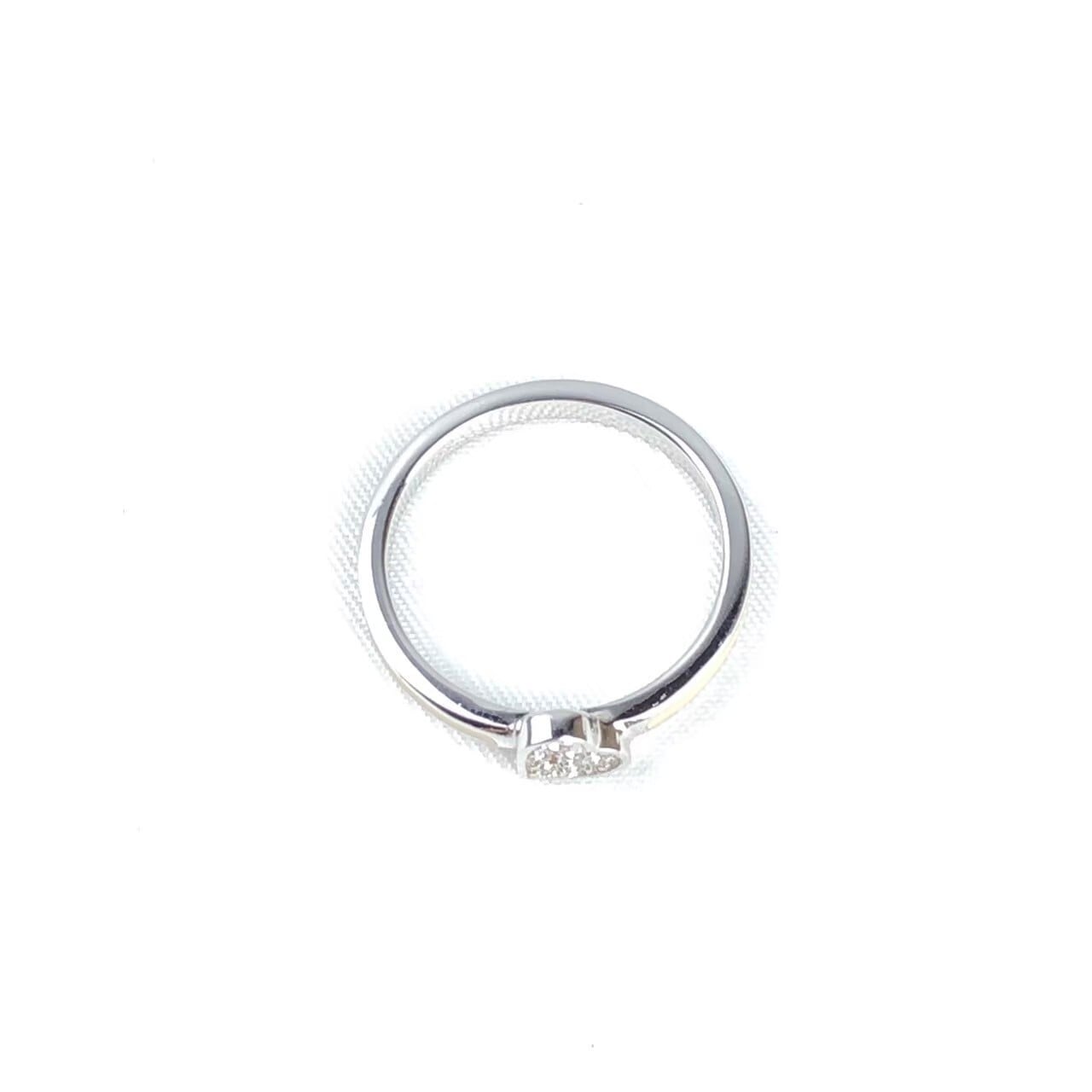 未使用✨Dior ディオール　リング　指輪　ストーン　ハート　シルバー　9号 Dior ディオール ロゴ リング 指輪 ストーン ハート シルバー 11