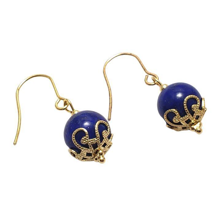 幸運を呼ぶ ラピスラズリ 10mm パワーストーン ピアス 天然石 ピアス 金属アレルギー 対応 ギフト イヤリング変更可 送料無料 レディース ピアス 厄除け 9月 誕生石 アクセサリー