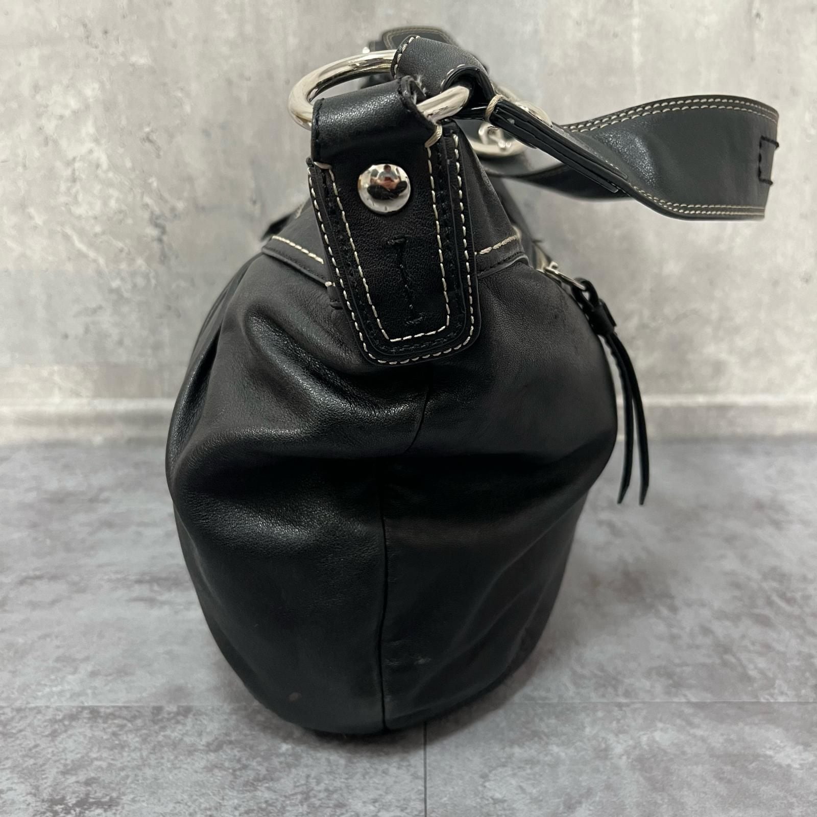 COACH】コーチ ショルダーバッグ ブラック レザー F13731 レディース