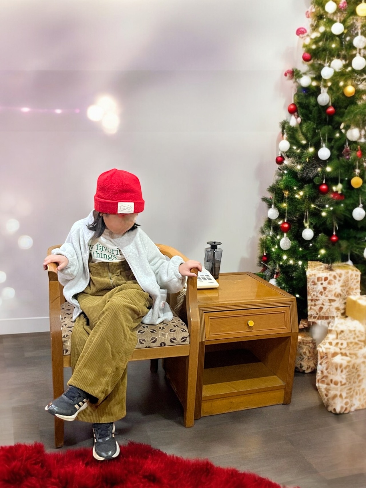 【Banana J】コーデュロイオーバーオール ブルー 120〜130cm 241208 - 4