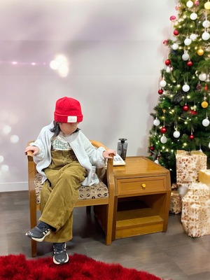 【Banana J】コーデュロイオーバーオール ブルー 120〜130cm 241208