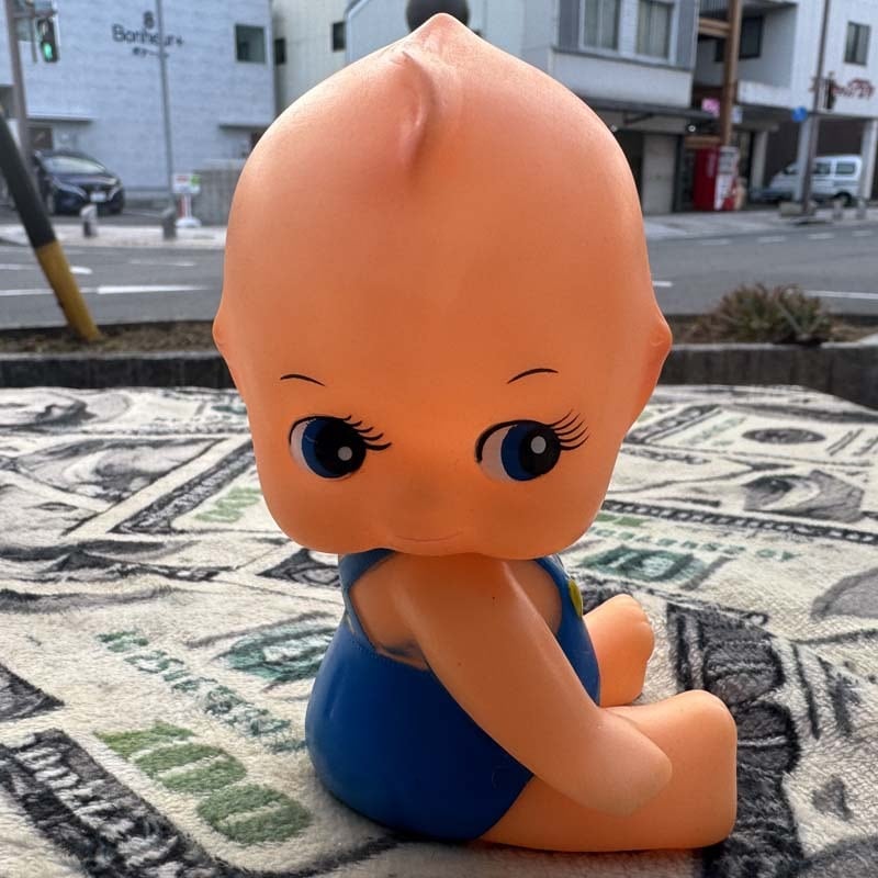 Used 昭和レトロなソフビ製のキューピー人形、キューピーちゃん、頭や