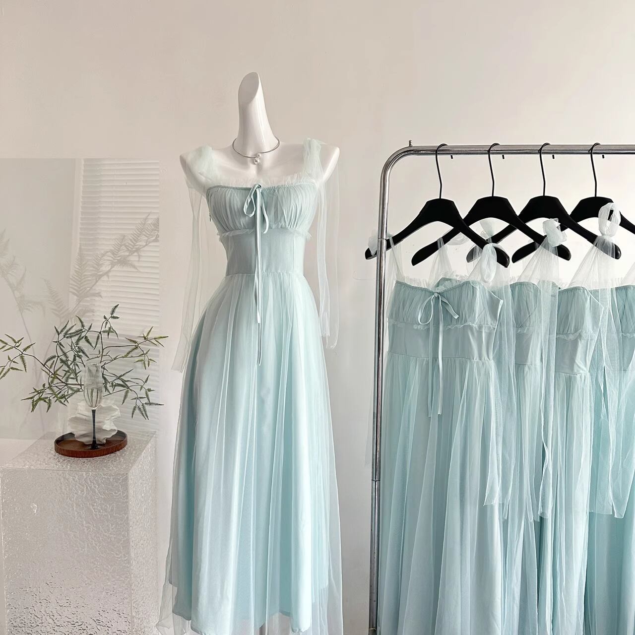 【dress】チュールキャミワンピース M32744