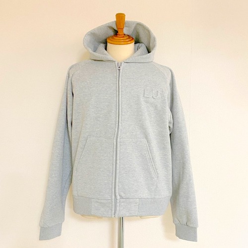 Fleece Ponch Zip Parka　Top Gray