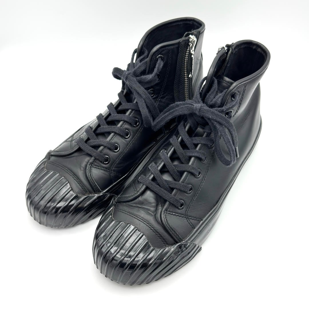 ボッテガヴェネタ サイドゴア ロングブーツ 40 1/2 レザー ブラック BOTTEGA VENETA ボッテガヴェネタ サイドゴア ロングブーツ シューズ