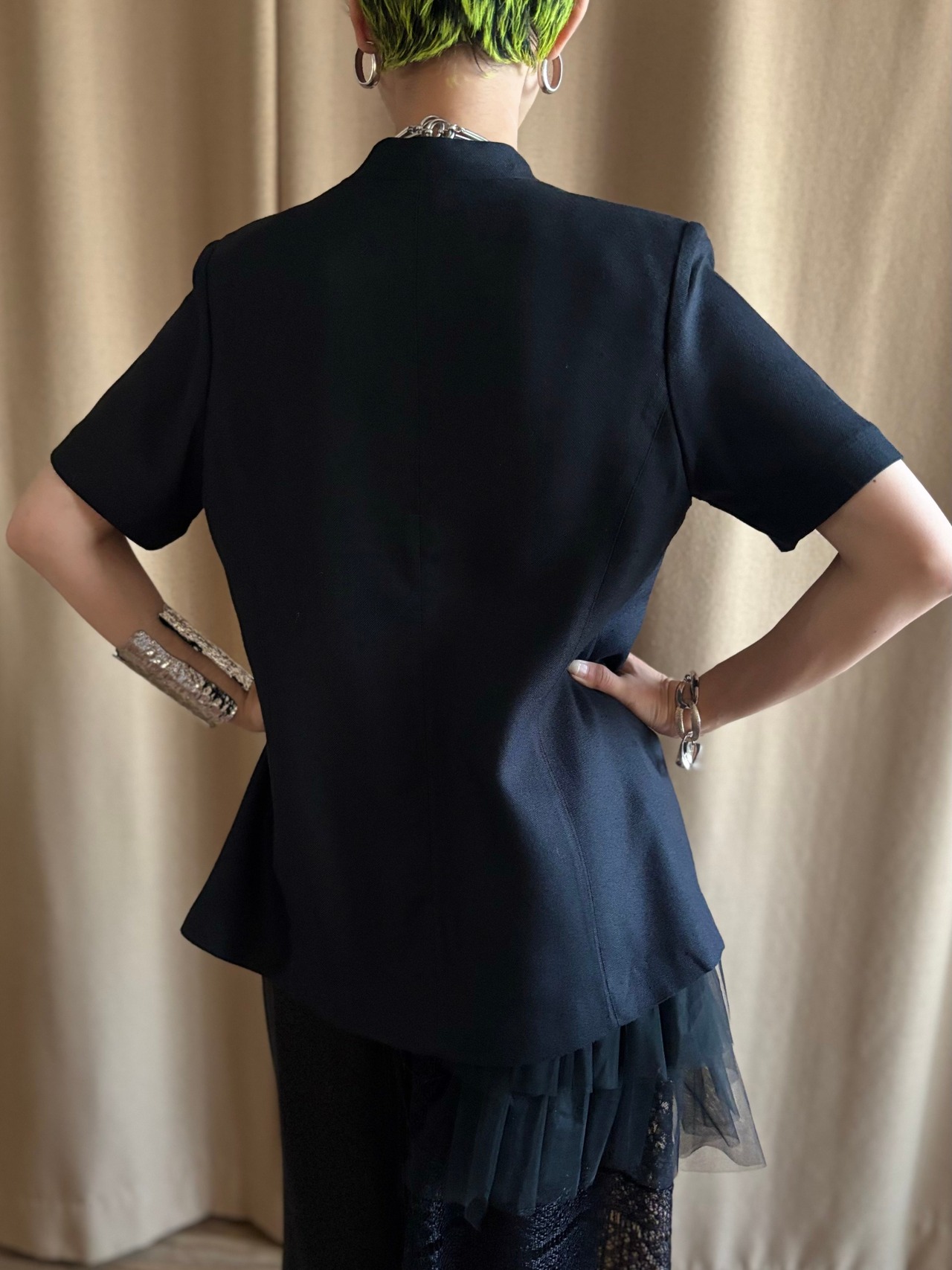 Louis Feraud summer black jacket-4836-8