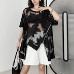 Asymmetrical Lace T-Shirt (ME523)
