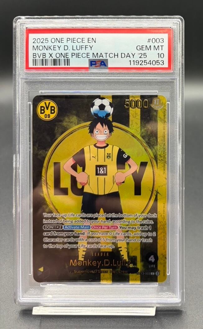 横浜店 PSA10 モンキー・D・ルフィ(英語版/ドルトムント)【L】{ST13